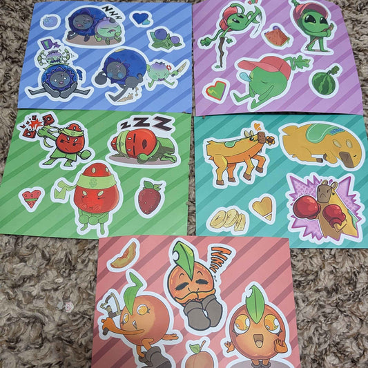 5 Pack Sticker Sheet Set!